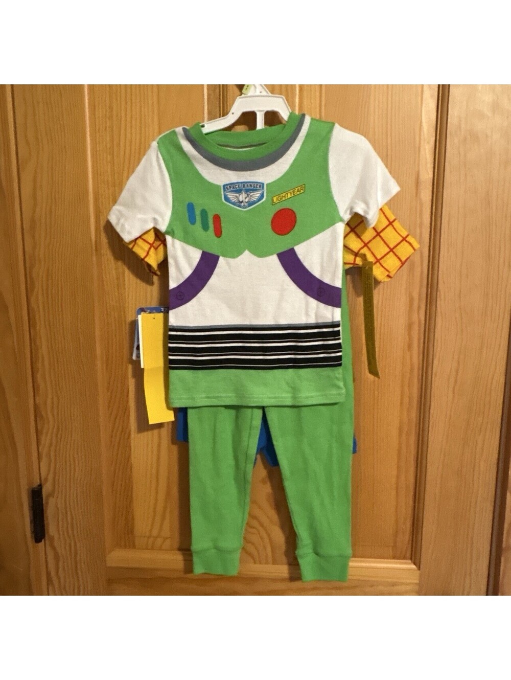 Disney Pixar Toy Story Boys 4T 4-Piece Pajama Set Buzz Lightyear Woody NWT - Picture 3 of 6